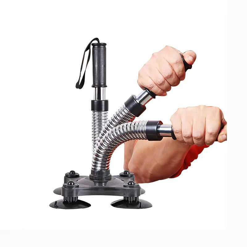 Anchored Power Twister Arm Wrestling Resistance Spring Bar Exerciser Biceps and Forearm Workout Tool for Power Wrists Training