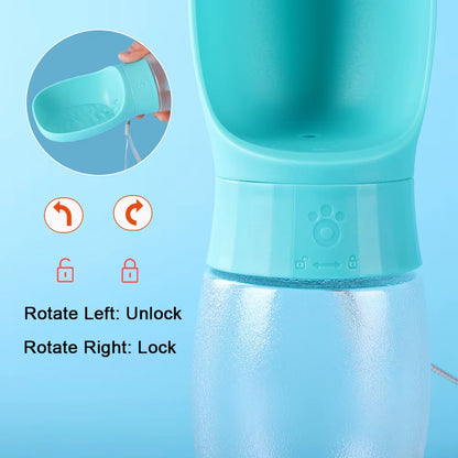 300Ml 500Ml Big Dog Water Bottle Portable Drinking Bowl for Small Dogs Cat Travel Hiking Puppy Pet Water Dispenser Cup Labrador