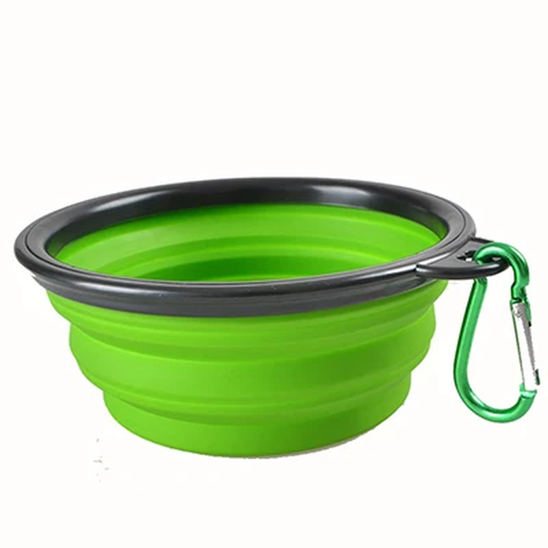 New Portable Silicone Pet Feeder Collapsible Car Carry Pet Bowls Food Water Feeding Dog Cat Outdoor Travel Food Bowls Container