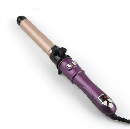Stylish Electric Automatic Rotating Aluminum Curling Iron with Fast Heating for Easy Salon-Style Curls and Household Use