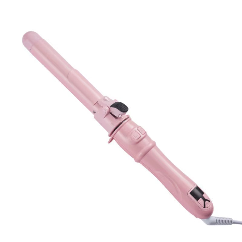 Stylish Electric Automatic Rotating Aluminum Curling Iron with Fast Heating for Easy Salon-Style Curls and Household Use