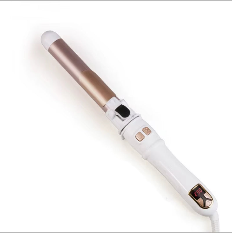 Stylish Electric Automatic Rotating Aluminum Curling Iron with Fast Heating for Easy Salon-Style Curls and Household Use