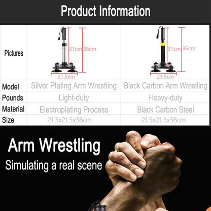 Anchored Power Twister Arm Wrestling Resistance Spring Bar Exerciser Biceps and Forearm Workout Tool for Power Wrists Training