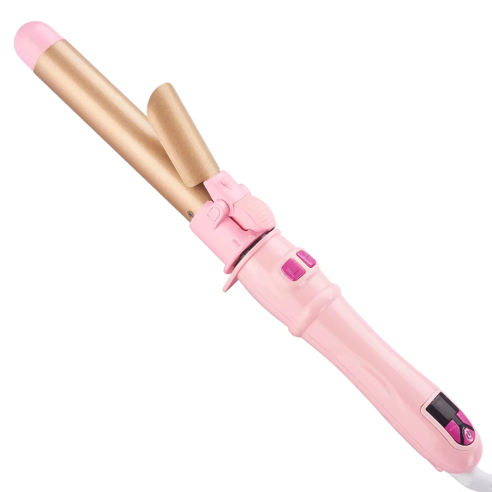 Stylish Electric Automatic Rotating Aluminum Curling Iron with Fast Heating for Easy Salon-Style Curls and Household Use
