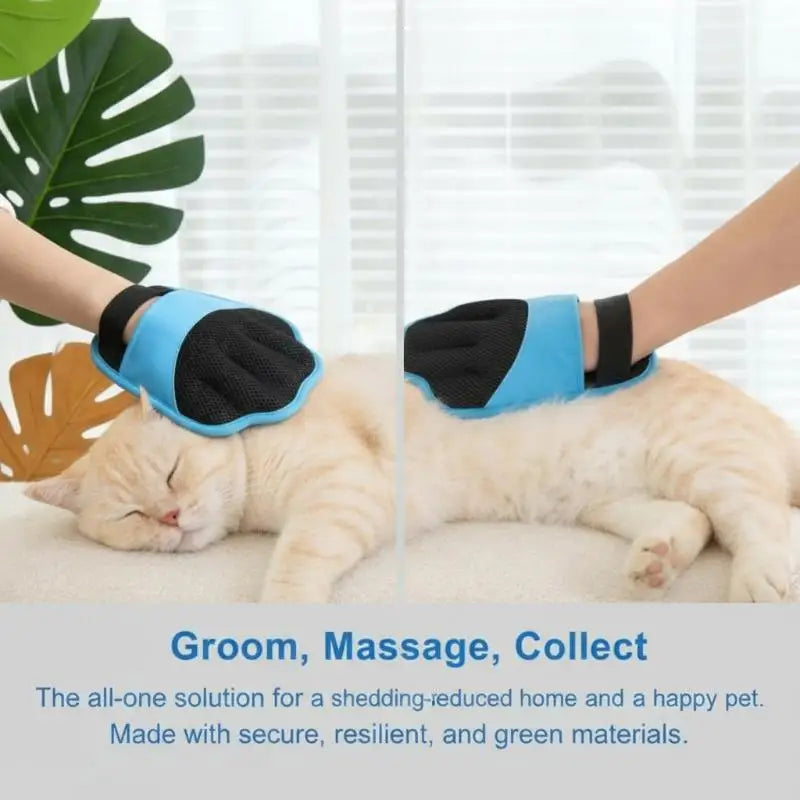 Pet Hair Remover Electrostatic Gloves, 2025 New Pet Hair Removal Glove for Cats & Dogs, Double-Sided Reusable Electrostatic