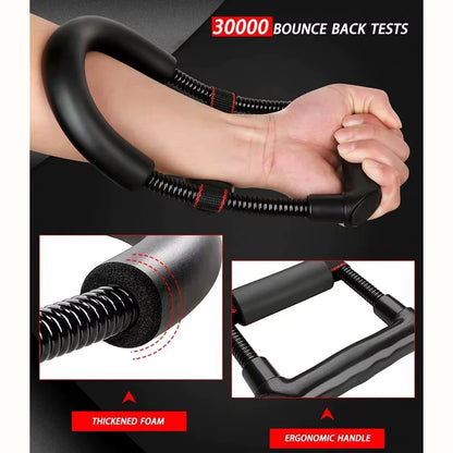 Wholesale Portable Adjustable ABS Wrist Trainer Forearm Strengthener Resistance Bands for Arm Wrestling Grip Workout