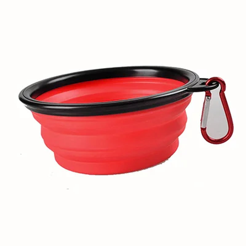 New Portable Silicone Pet Feeder Collapsible Car Carry Pet Bowls Food Water Feeding Dog Cat Outdoor Travel Food Bowls Container